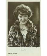 MARY KID (1926) Vintage Original German Silent Film Postcard SIGNED BY M... - $125.00