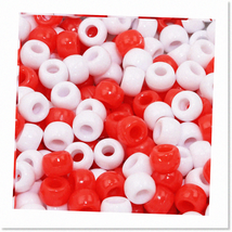 200Pcs Assorted Color Plastic Pony Beads for Hair Braid and Jewelry Making - Bri - £11.80 GBP