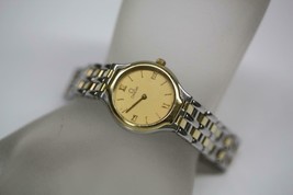 Women's OMEGA De Ville Prestige 18K Gold & Stainless Steel 22mm Quartz Watch - $696.25