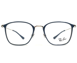 Ray-Ban Eyeglasses Frames RB6466 3101 Blue Silver Square Thin Rim 49-19-140 - £63.35 GBP