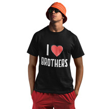 Funny Brothers Family Reunion Graphic Tees Crew Neck Black T-Shirt - £10.67 GBP