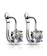 GIGAJEWE Moissanite D Color VVS1 Total 2ct S925 Plug Earring Women Jewelry  - $48.80+