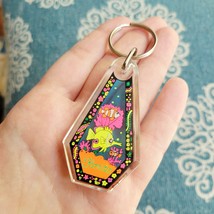 Vintage Neon Fish Florida Keychain - $12.99