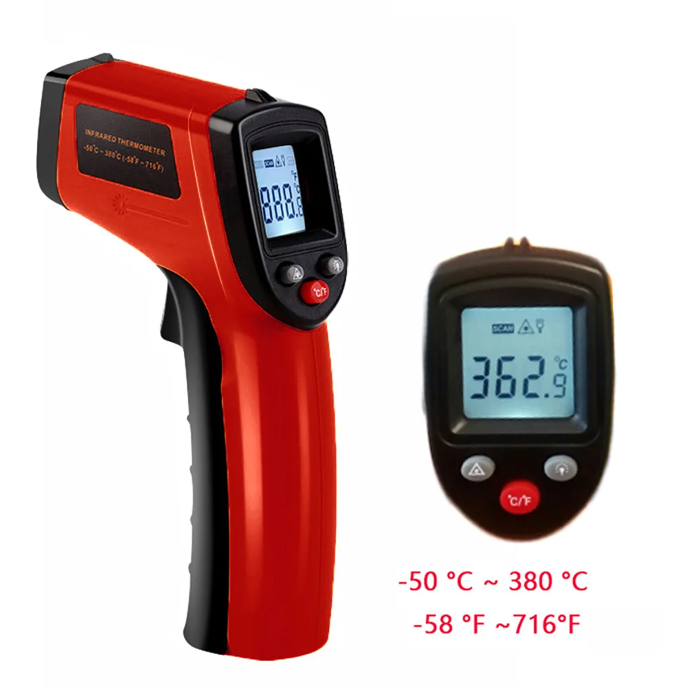 Digital Infrared Thermometer Laser Temperature Meter Non-contact Pyrometer Image - £170.81 GBP