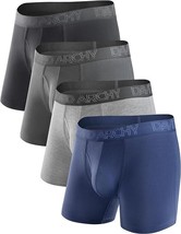 DAVID ARCHY Mens Underwear Boxer Briefs Soft Moisture-Wicking 4 Pack siz... - $22.72