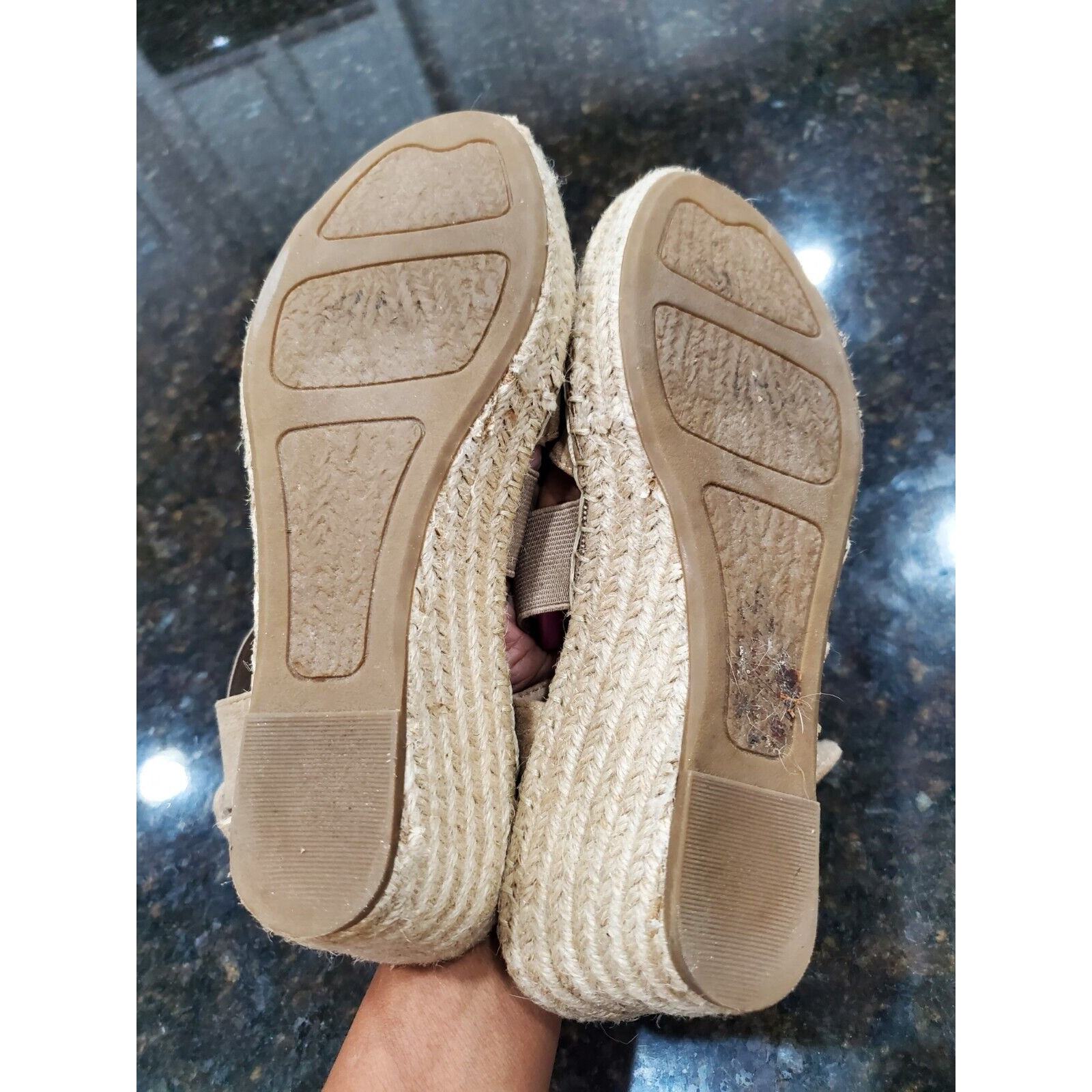 Sonoma Beige Women Suede Leather Flip -Flops Open Toe Casual Sandals Size 9.5 Item image 8