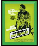 ORIGINAL 1973 Slaughter&#39;s Big Ripoff 11x14 Framed Advertisement Jim Brown - £117.67 GBP