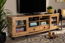 Mariana Oak Brown 2-Drawer TV Stand  - $220.00