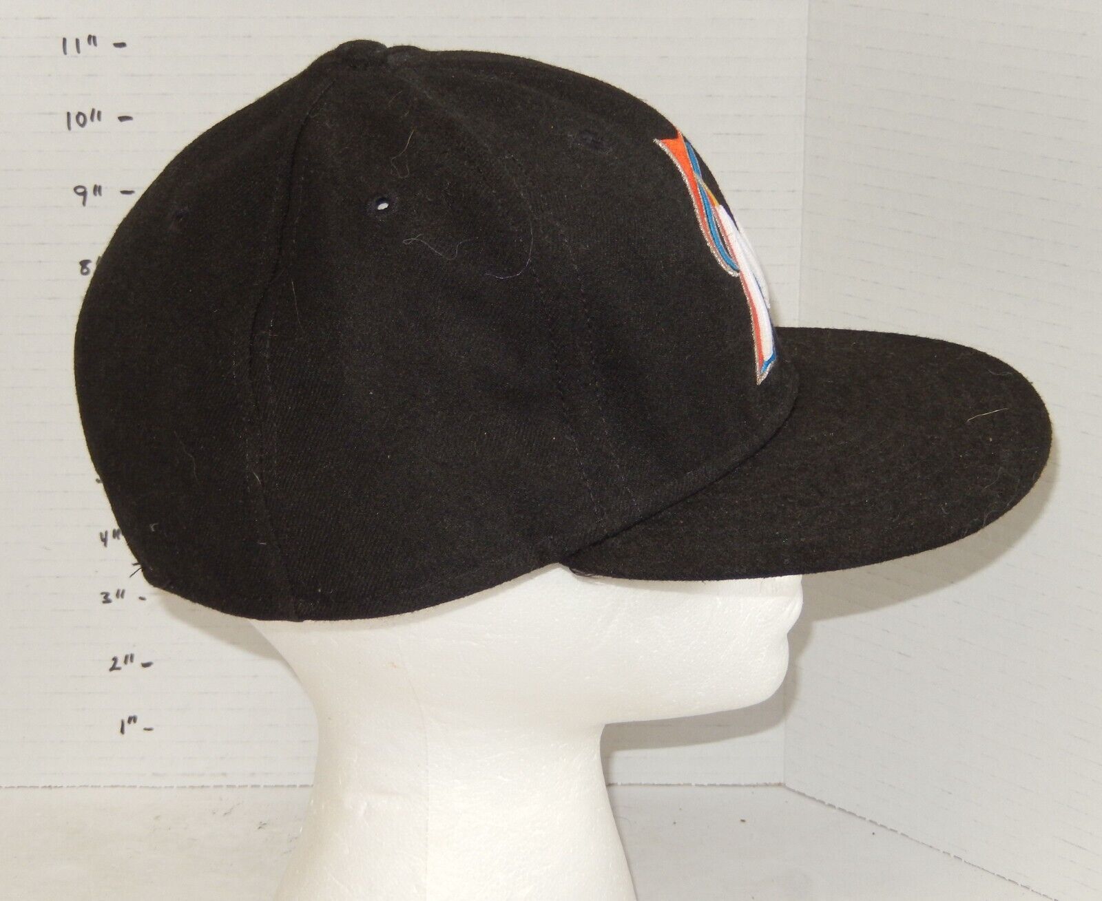 Miami Florida Marlins New Era Fitted Hat Cap Size 7 1/2 MLB Baseball Item image 4
