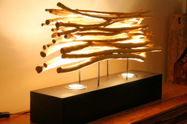 Driftwood Lamp 60cm LED Floor Lamp Wood Light Table Lamp Cottage - $271.50