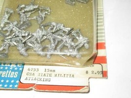 HERITAGE MINIATURES- 6753 15MM CSA STATE MILITIA ATTACKING  NEW= S31B - £18.28 GBP