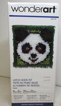Wonder Art Latch Hook Kit 8" X 8" PANDA BEAR WW108170 #426178 NEW Sealed - $19.55