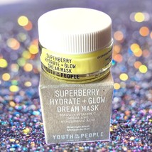 Youth To The People YTTP Superberry Hydrate + Glow Dream Mask 0.5 Oz New... - $364.20 MXN