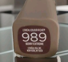 NEW L&#39;OREAL COLOUR RICHIE-LIPSTICK BERRY EXTREME #989 - $4.74