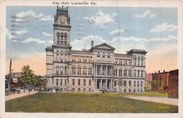 Louisville Kentucky~City Hall ~1932 Postcard - £6.11 GBP
