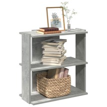 vidaXL Bookcase Concrete grey Engineered wood Small Shelving Bookcase - $111.25