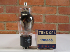 Tung Sol 19BG6G Vacuum Tube Black Plate Dual [] Side Getters TV-7 Tested... - $7.50