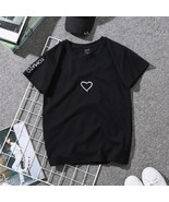 2023 Couples Lovers T-Shirt for Women Casual White Tops Tshirt Women T S... - €31,25 EUR