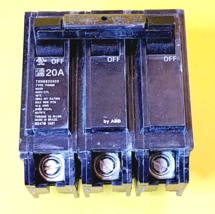 ⚡GENERAL ELECTRIC GE BY ABB THHQB32020 20AMP 3POLE 120/240 VAC CIRCUIT B... - $42.08