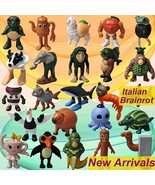 24pcs Italian Brainrot Character Animal Statue Set - Tungtungtung Sahur  - $715.23 MXN