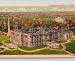 Central High School Omaha Nebraska NE  UNP  Linen Postcard I16 - $3.91