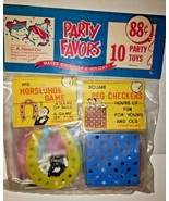 Vintage 1970&#39;s C.A. Reed Party Favor 10 Toys In Original Package Hong Ko... - £31.78 GBP