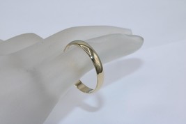 Fine 10K Yellow Gold 4mm Wedding Ring Plain Band Size 10.75 - $190.90 CAD
