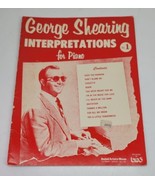 VTG George Shearing Music Songbook Interpretations for Piano No. 1 Rare ... - £7.57 GBP