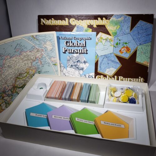 VTG National Geographic Society Global Pursuit Board Game 1987 Complete - £12.81 GBP