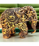 Indian Elephant with Carvings of Ancient Cave Wall Paintings - $257.91 CAD