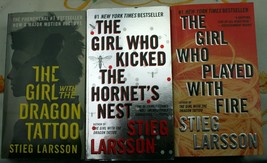 Steig Larson The Girl Who Played W/FIRE~DRAGON Tattoo~Hornet&#39;s Nest~Spider Web - £17.21 GBP