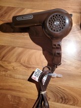 Vtg Vidal Sassoon Hair Dryer Brown 1250 Watt 4 Settings VS201 Tested Working  - £18.72 GBP