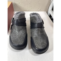JBU by Jambu Sweden Black Memory Foam Flower Embossed Shoes Clogs Slides... - $717.44 MXN