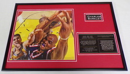 Charles Barkley Houston Rockets 76ers Framed 12x18 Photo Display - £55.37 GBP