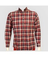 Pendleton Oceanside Plaid Shirt Mens S Red 100% Cotton Long Sleeve Butto... - €14,93 EUR