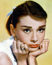 Audrey Hepburn Striking Close Up Color 8x10 Photo (20x25 cm approx) - $9.75