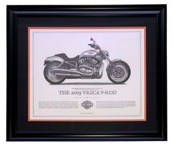 2003 Harley Davidson Vrsca V-Rod Framed 16x20 High Quality Printed-
show orig... - £106.30 GBP
