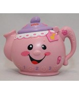 Fisher-Price Pink Teapot Laugh & Learn Say Please Tea Pot Sounds Learning Music - $6.90