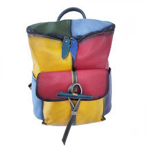 Wind Real Leather Bag Backpack Handmade Color Backpack Large Capacity Casual All - £72.11 GBP