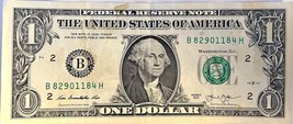 $1 One Dollar Bill 82901184, Rock Springs, Wyoming, ZIP: 82901 - £3.89 GBP
