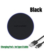 Wireless Fast Charger Charging Pad Dock for Samsung iPhone Android Cell ... - $17.50 CAD