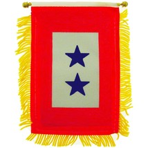 Eagle Emblems Mini-Banner Family Member In Service (2 Star) (3&quot;X5&quot;) - $17.32