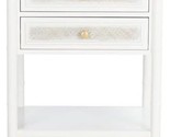Safavieh Home Collection Ahab White/Gold 2-Drawer 1-Shelf Accent Table (... - $318.99