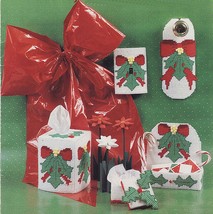 Plastic Canvas Holly Christmas Door Knob Tissue Cover Gift Box Switch Pa... - $10.99