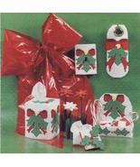 Plastic Canvas Holly Christmas Door Knob Tissue Cover Gift Box Switch Pa... - £8.70 GBP