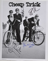 Cheap Trick Band Signed Photo X4 w/COA - £273.01 GBP