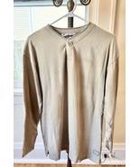 Men’s Columbia Long Sleeve Mid Weight One Button Henley Shirt, Size Large - $18.23 CAD