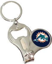 MIAMI DOLPHINS VINTAGE NFL OLD 3 in 1 Car Truck Bottle Opener Nail Key C... - $14.84