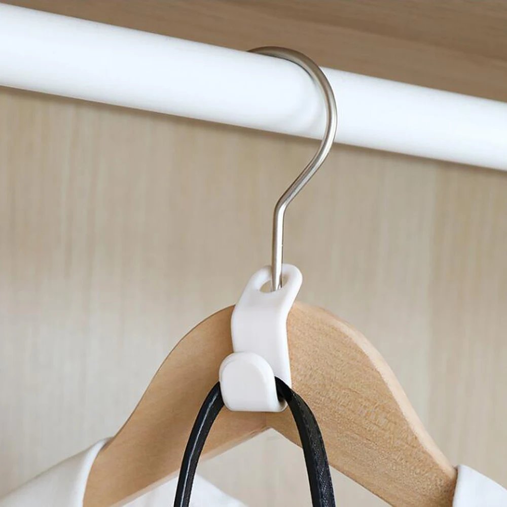 House Home 60/30 PCS Mini Clothes Hanger ConAtor Hooks Plastic Cascading Organiz - £20.78 GBP