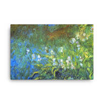 Claude Monet Iris at the Sea-Rose Pond, 1914-17 Canvas Print - £79.15 GBP+